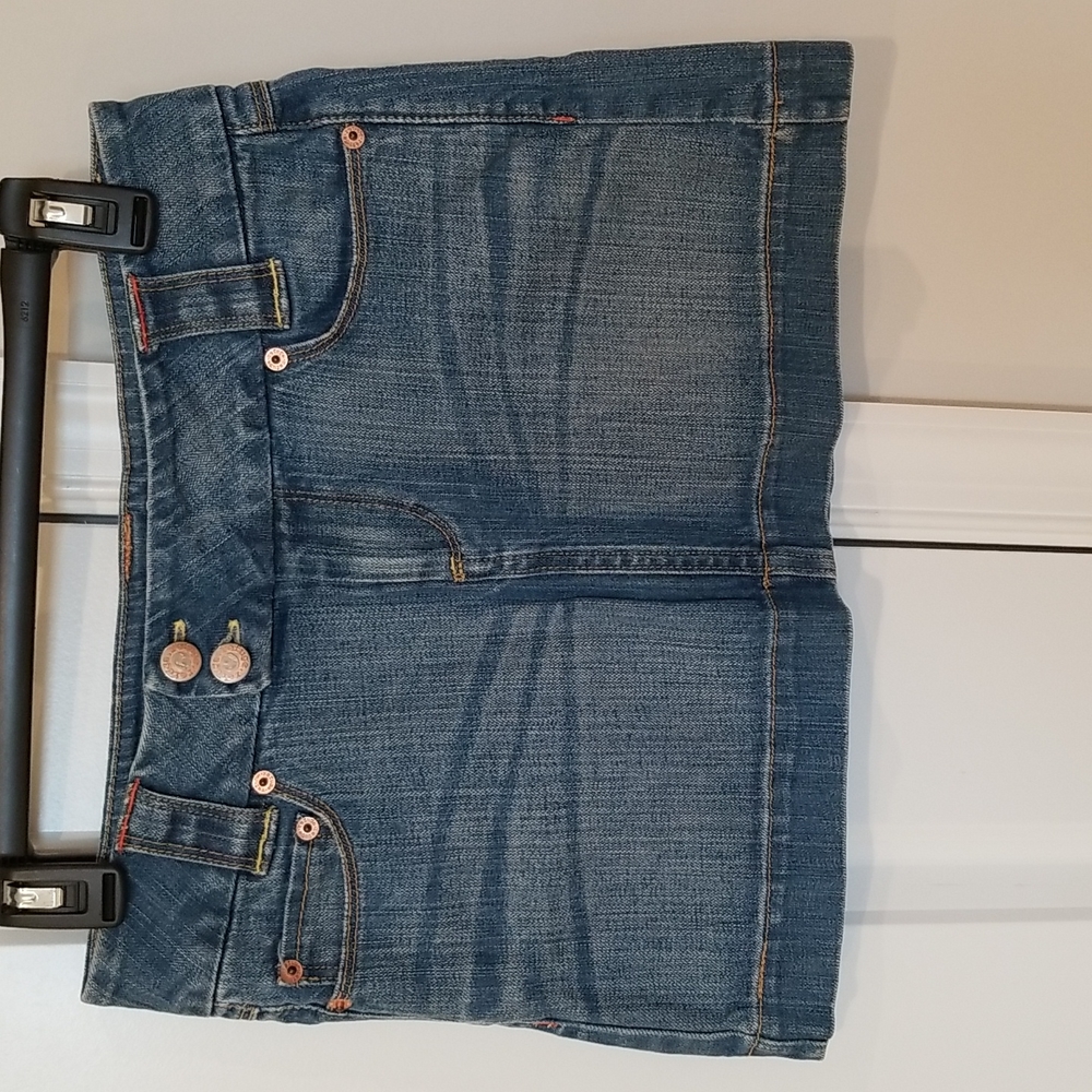Jean Short Skirt